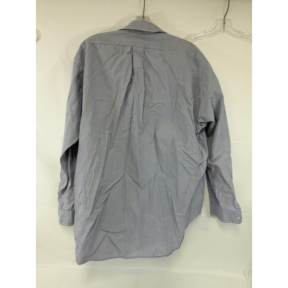 Ralph Lauren Button Down Long Sleeve “Blake” Men’s Size L Stripe Blue/White - Picture 2 of 3